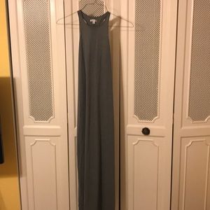 Gray maxi dress